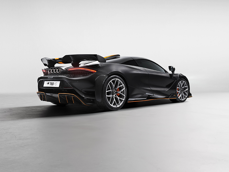 Mc Laren 788 HS en position 3/4 en studio