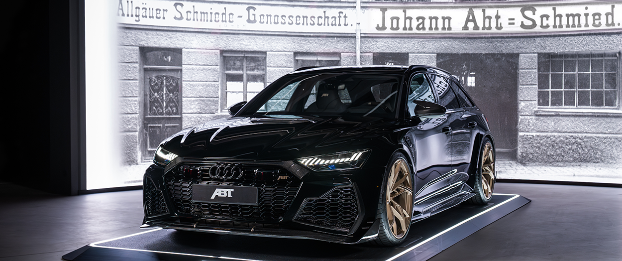 Audi RS6 ABT Legacy Edition 800 ch kit carrosserie carbone et détails or Néodyme édition limitée 130 ans.