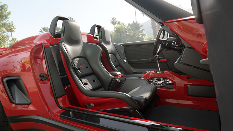 Porsche 911 Carrera Cabriolet Reimagined by Singer vue intérieur, habitacle sur mesure