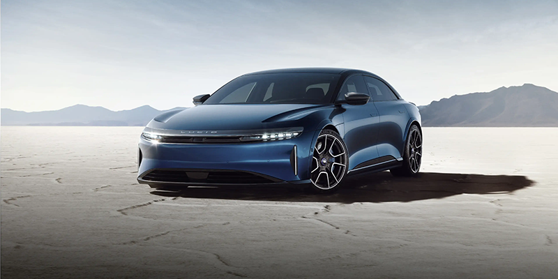 lucid air sapphire vue de face 