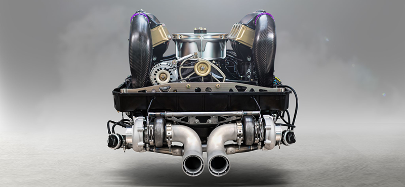 Le moteur de la Porsche F 26 développe 1 067 ch